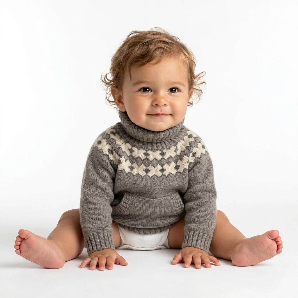 OSCAR ET VALENTINE - PULL - GRIS - 18 MOIS