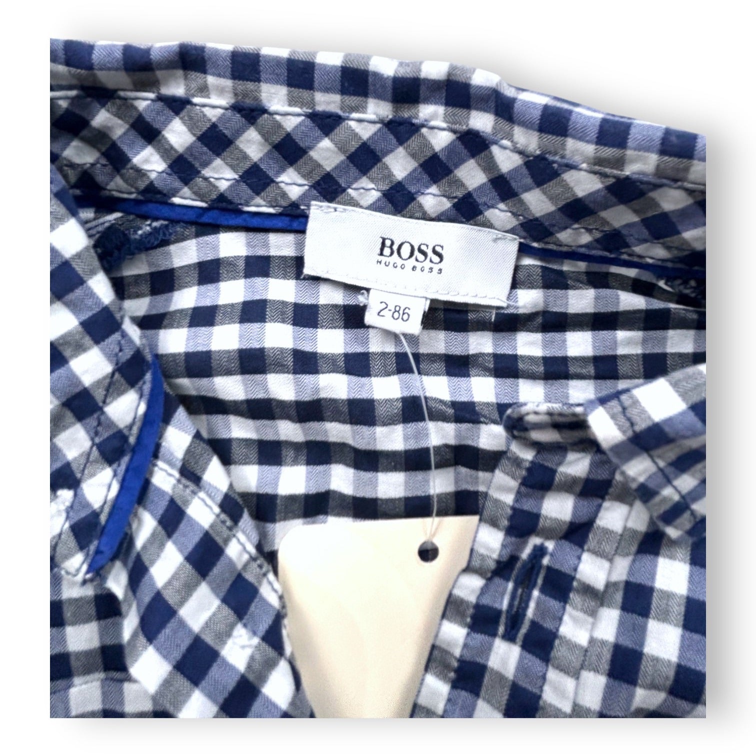 HUGO BOSS - SHIRT - BLUE, WHITE - 24 MONTHS