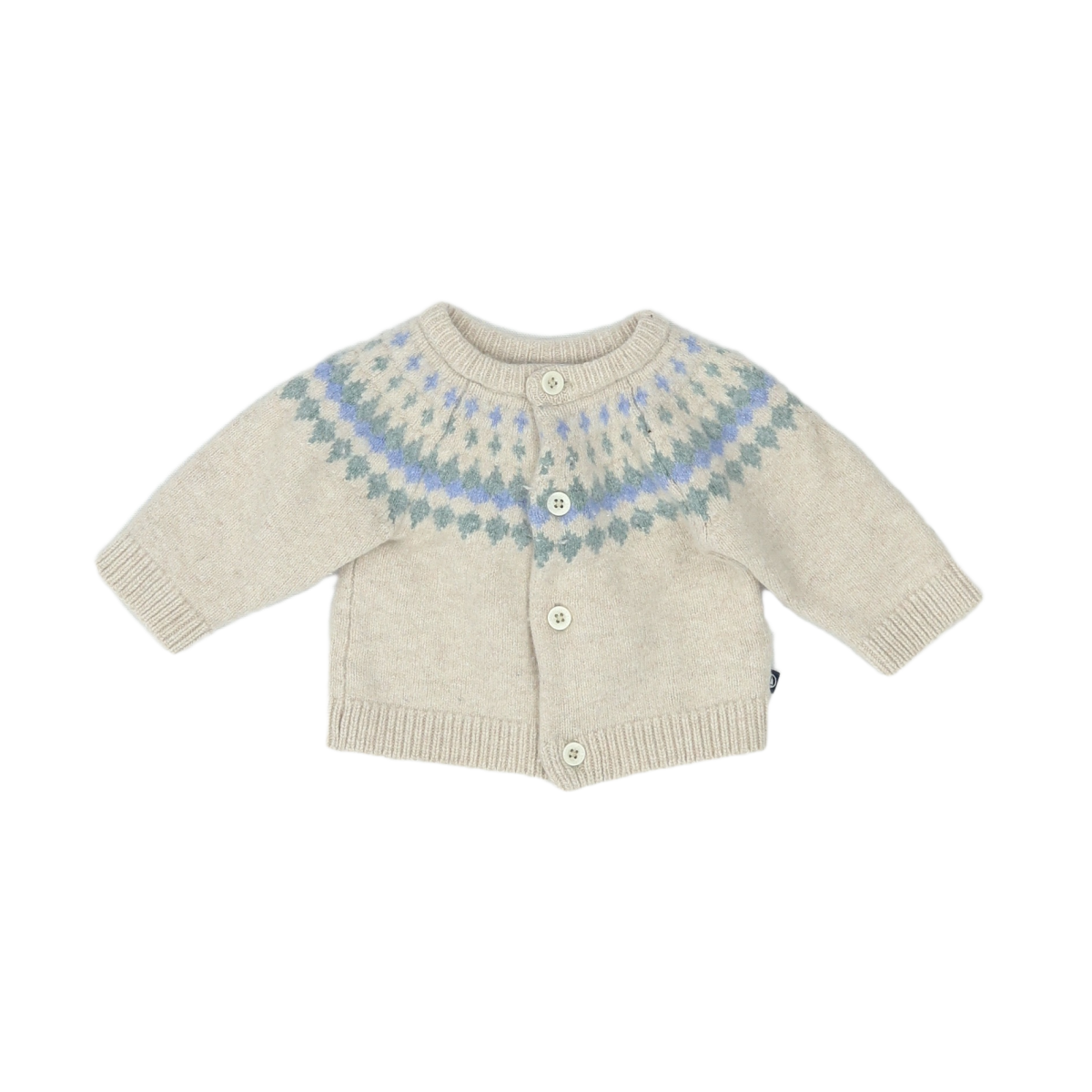 PETIT BATEAU - PULL - BLANC - 3 MOIS