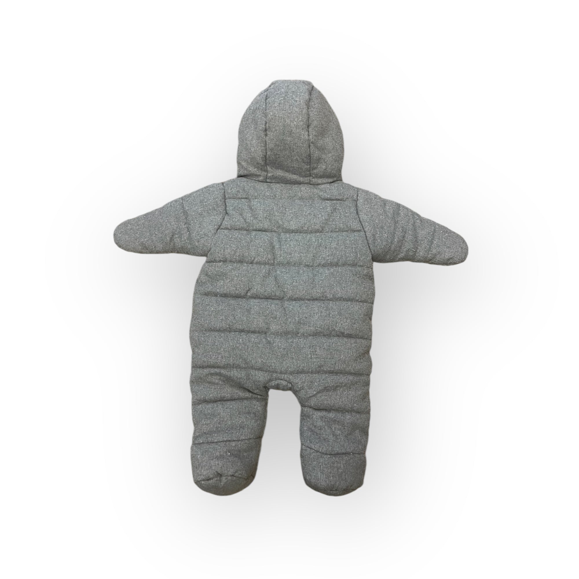 JACADI - GRAU-WEISSER JUMPSUIT - 6 MONATE