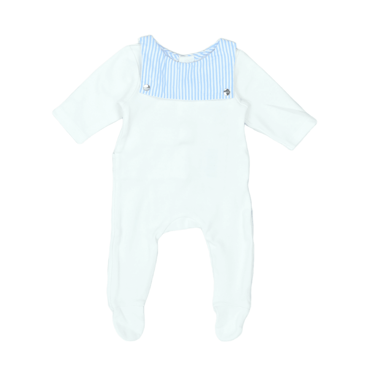 JACADI - PYJAMA - BLANC, BLEU - 1 MOIS