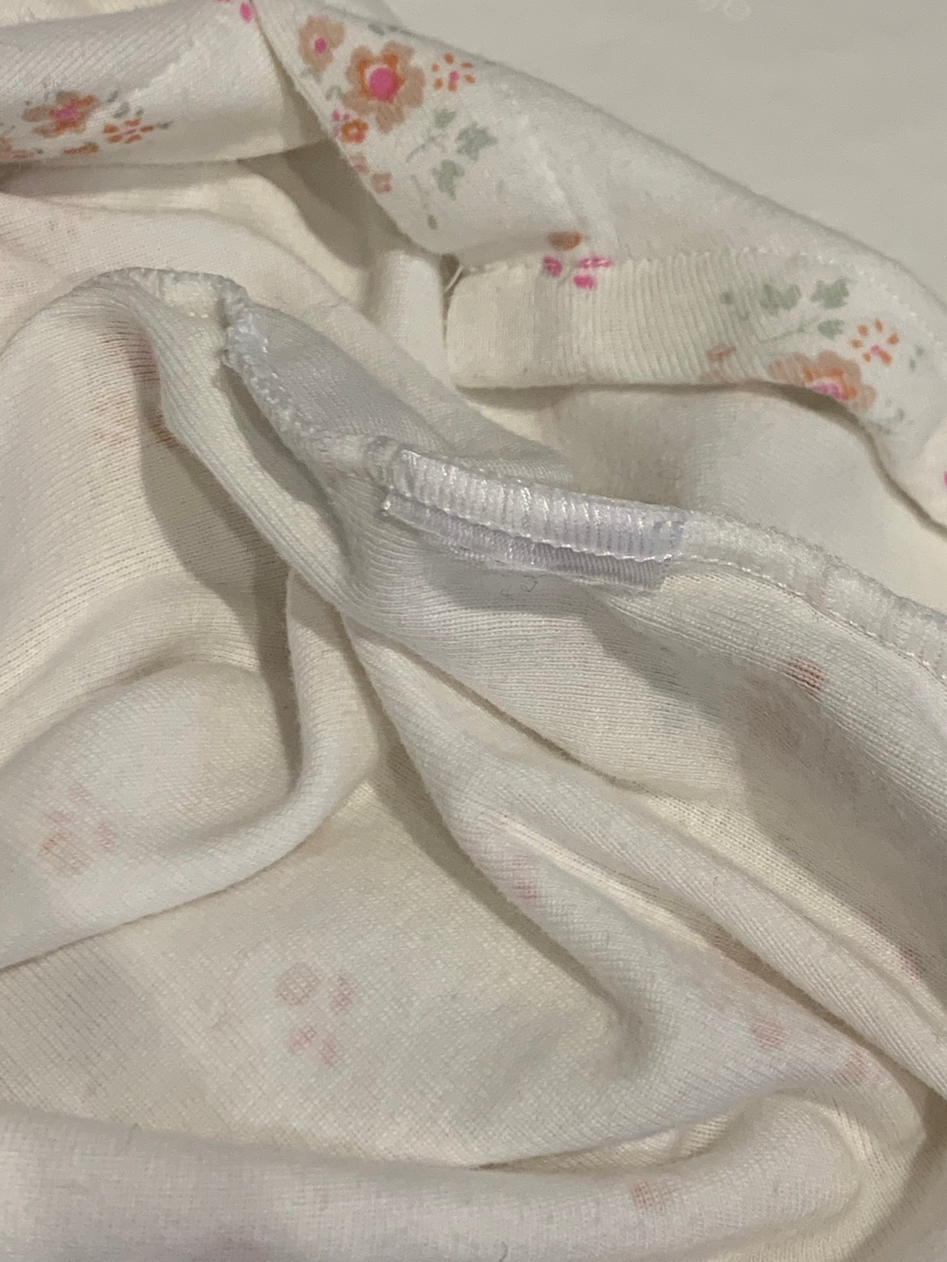 LITTLE BOAT - PAJAMAS - WHITE, PINK - 3 MONTHS