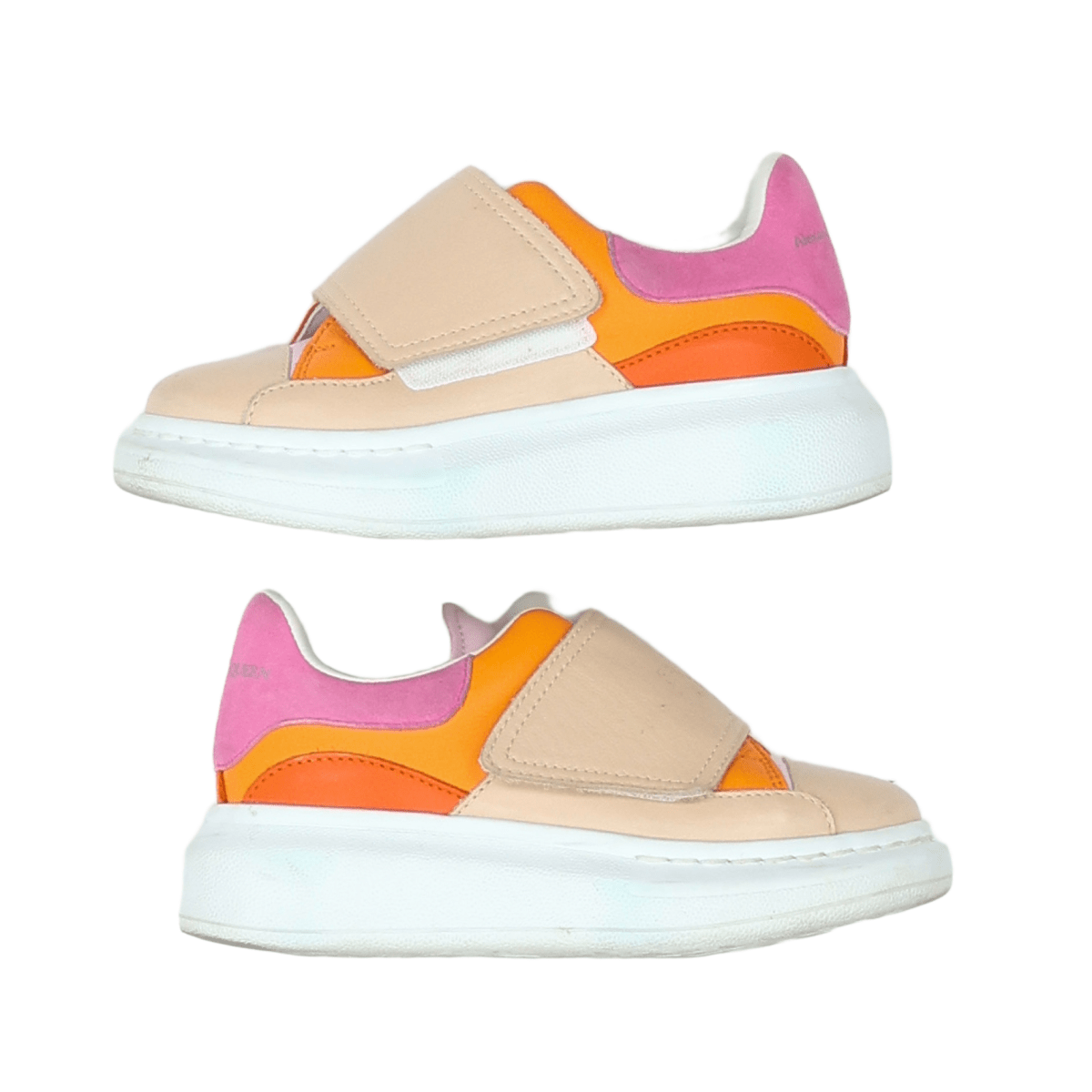 ALEXANDER MCQUEEN - BASKETS - BEIGE, ORANGE - 26