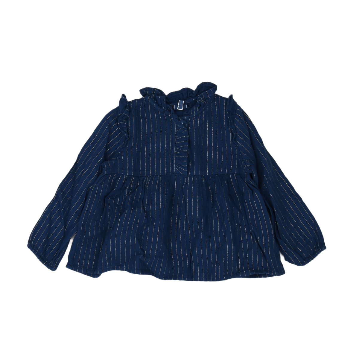 BONTON - BLOUSE - BLEU, OR - 3 ANS
