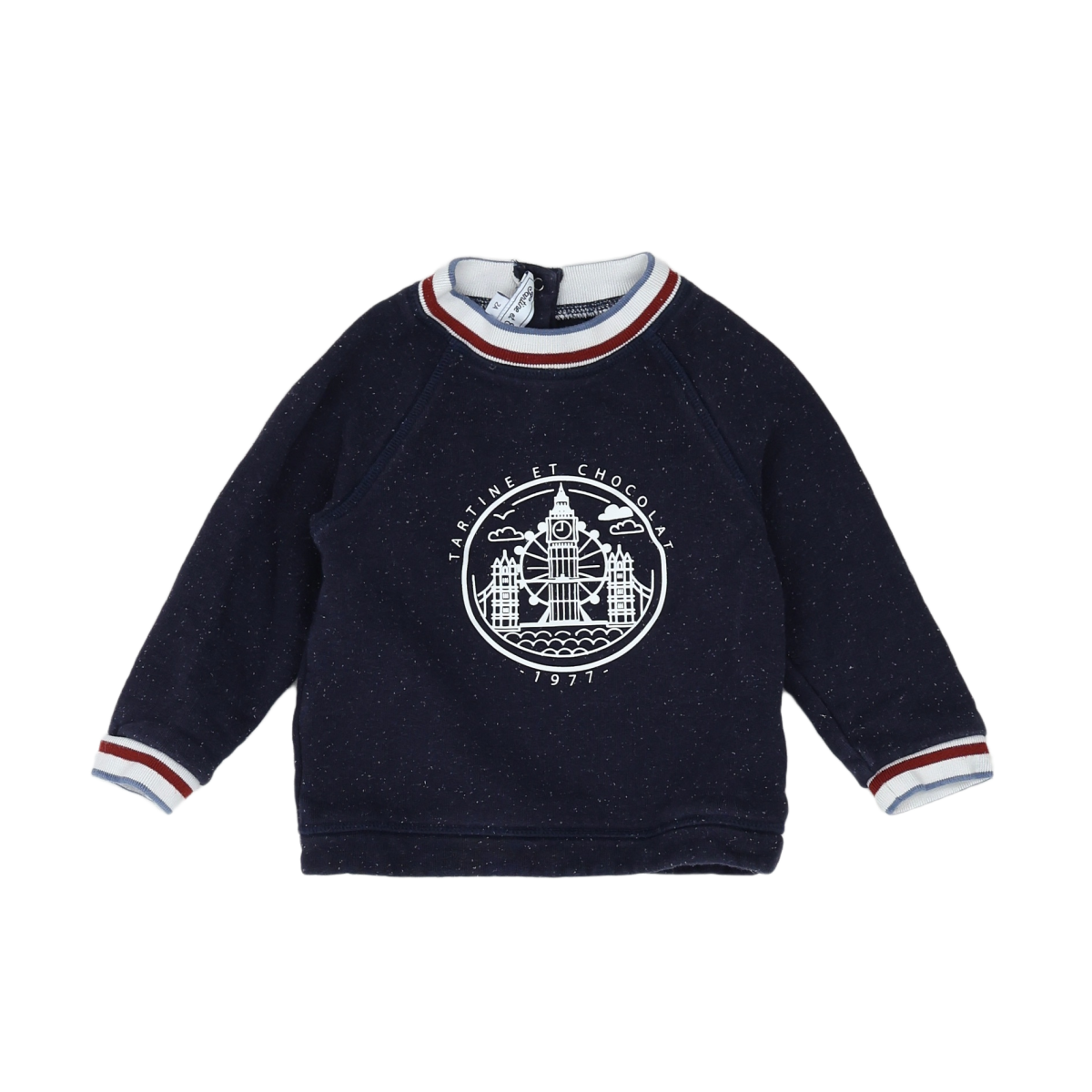 TARTINE & CHOCOLAT - PULL - BLEU, BLANC - 24 MOIS