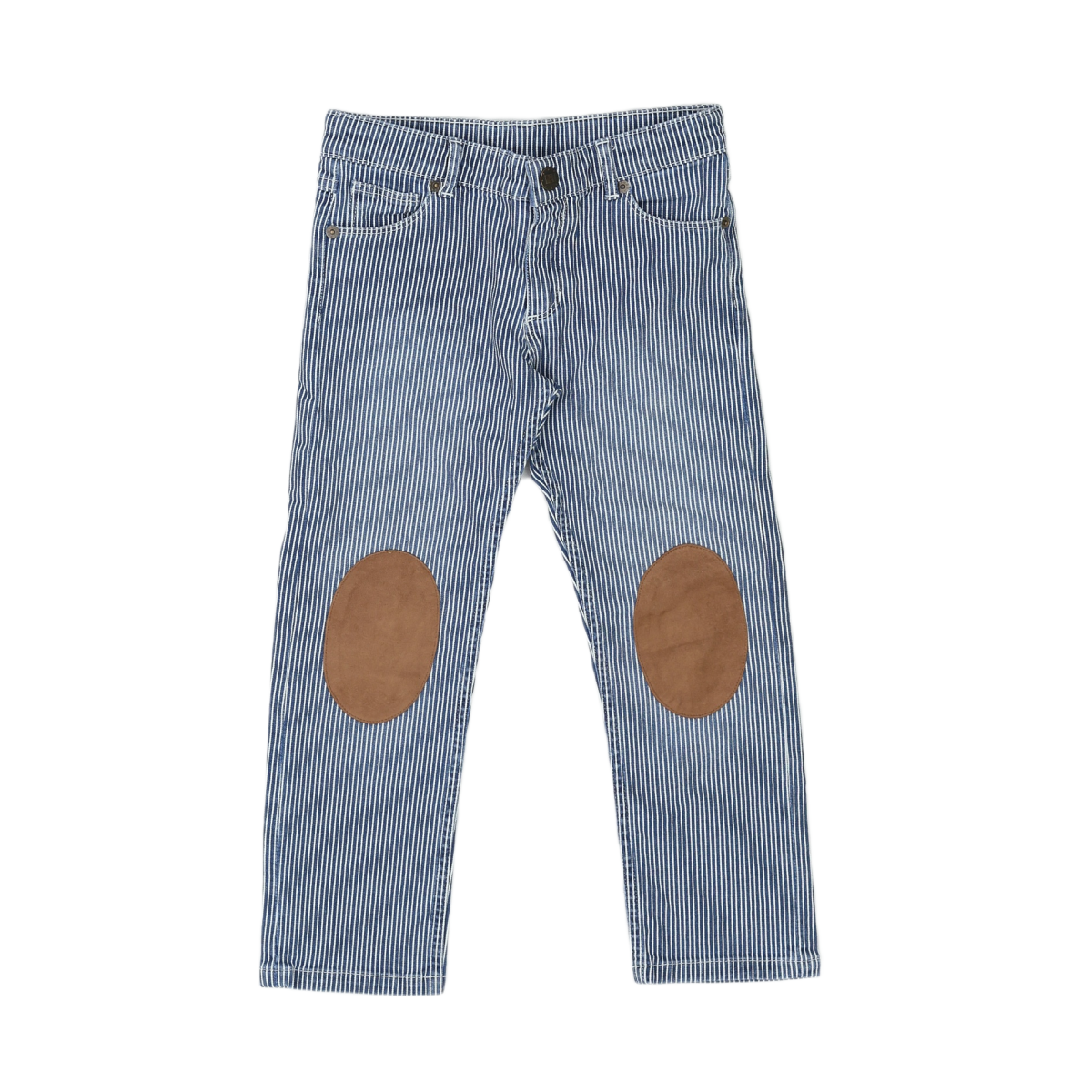 BONTON - PANTALON - BLEU, BLANC - 6 ANS