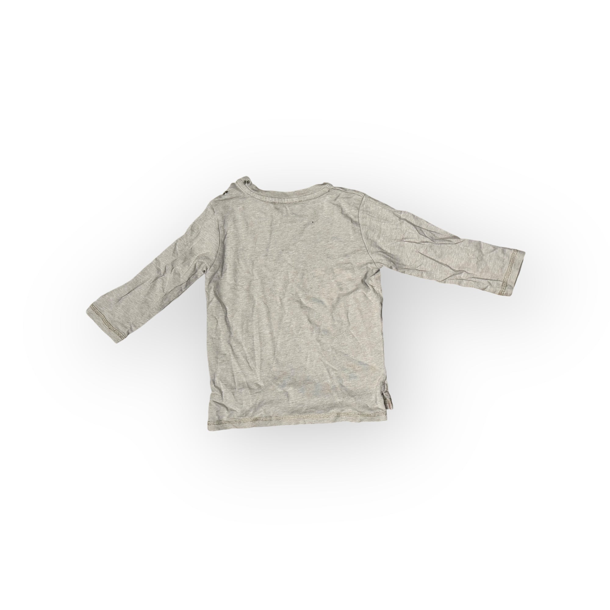 BURBERRY – BEIGE, ROTES T-SHIRT – 18 MONATE