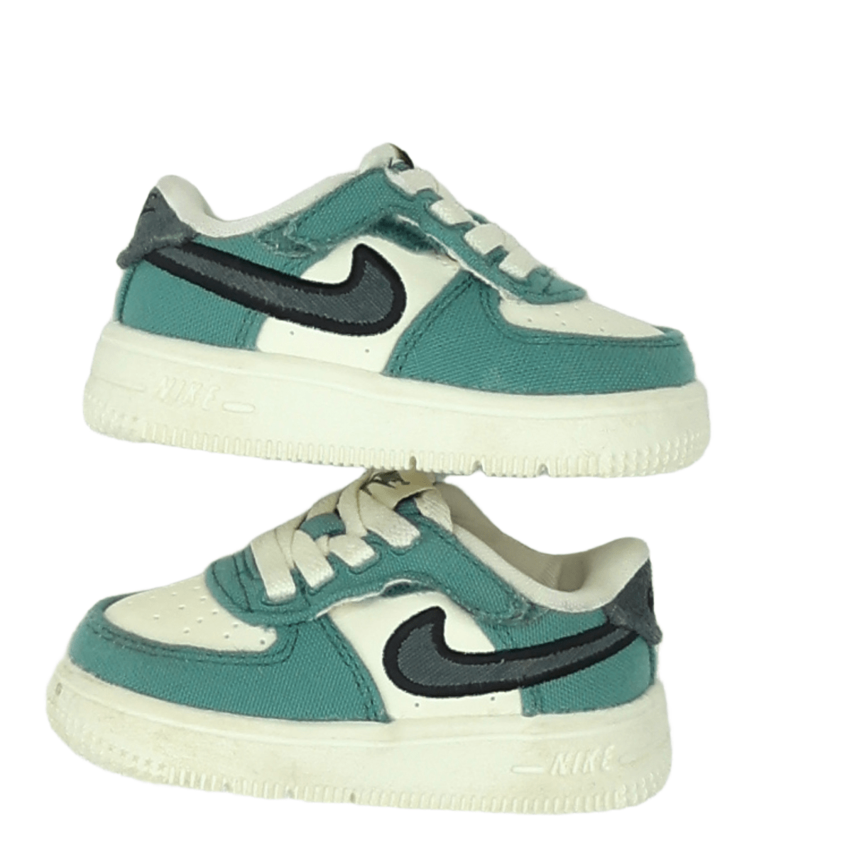 NIKE - BASKETS - VERT, BEIGE - 19.5