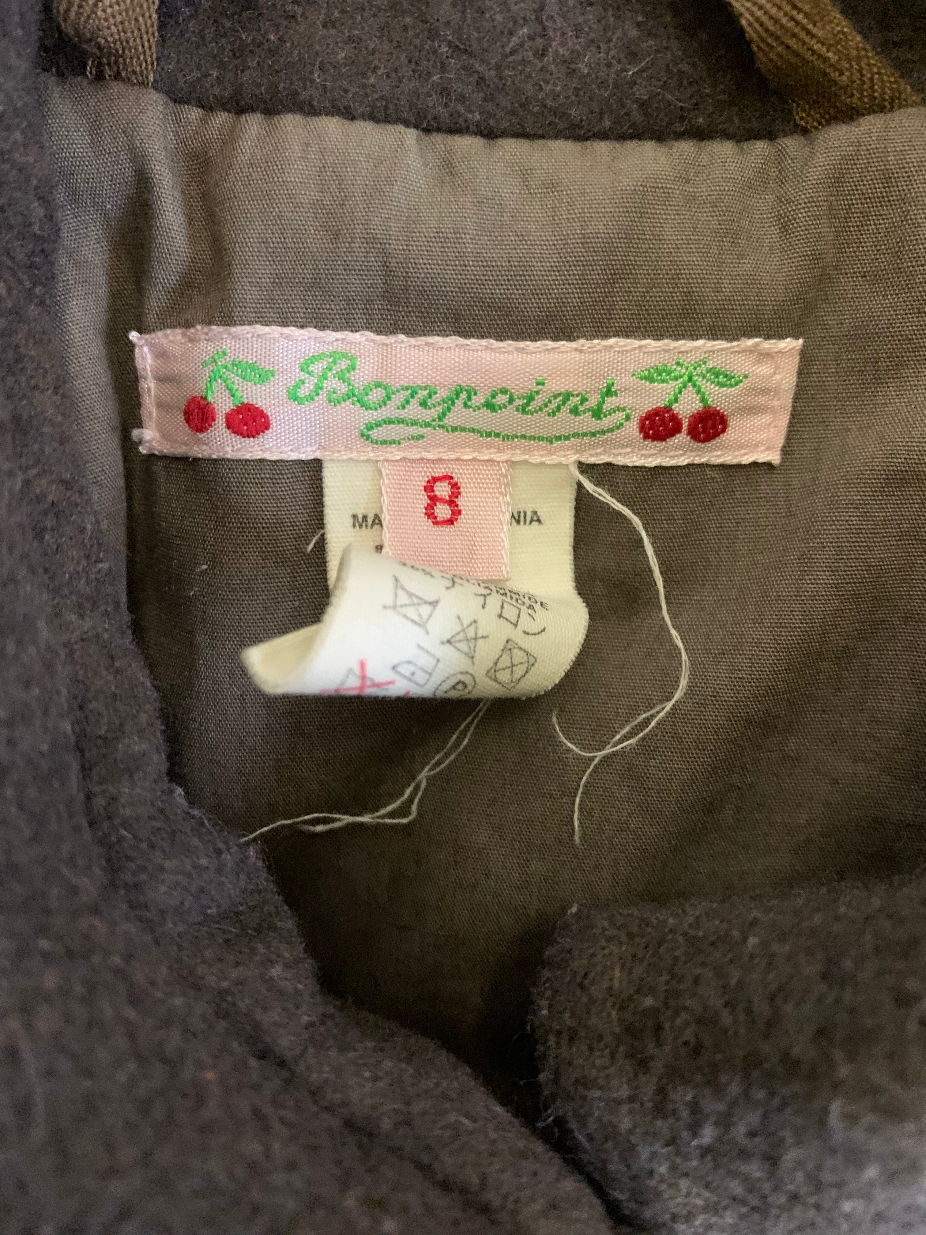 BONPOINT - COAT - GREEN - 8 YEARS