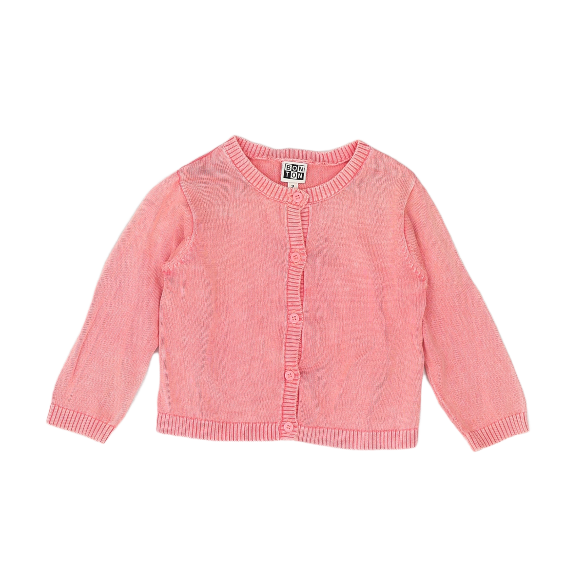 BONTON - CARDIGAN - ROSE - 24 MOIS