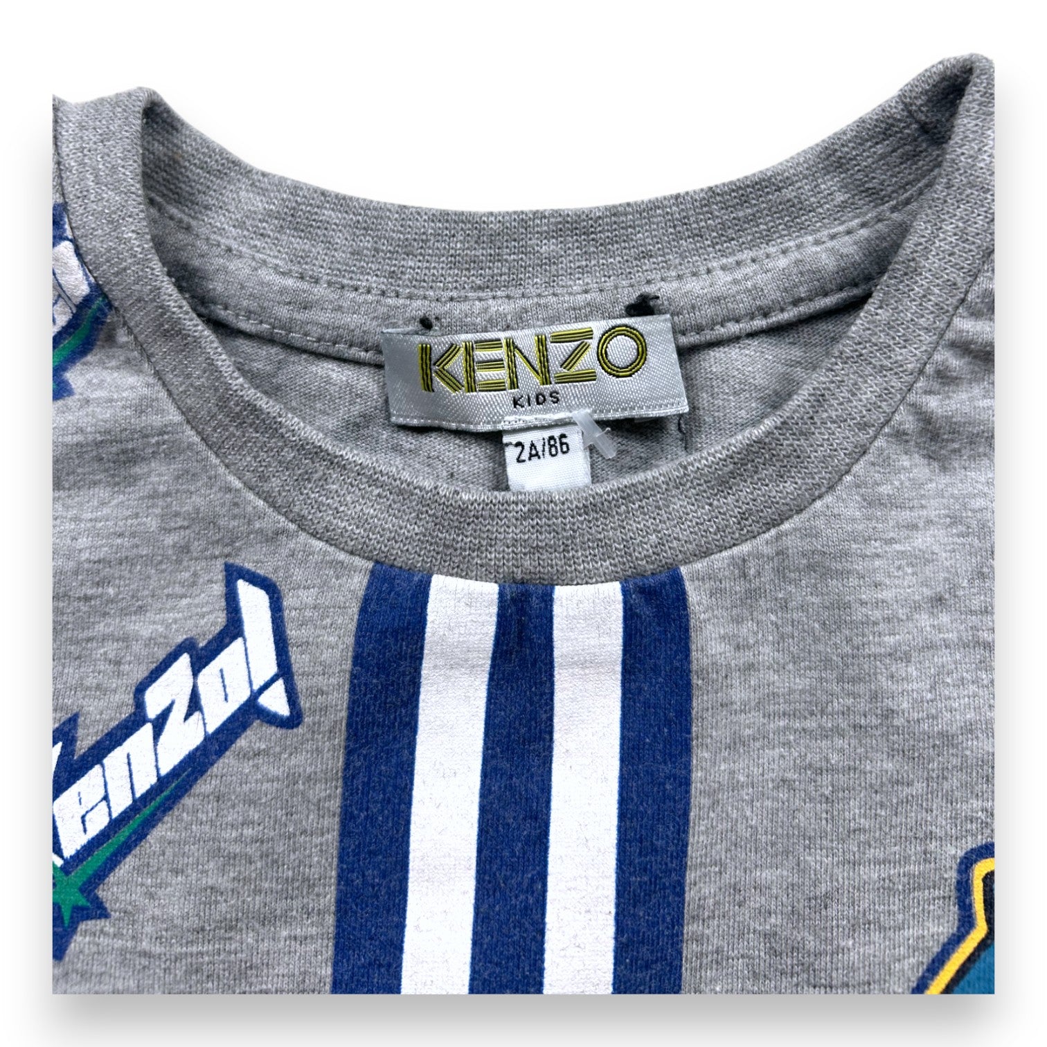 KENZO - T-SHIRT - GREY - 24 MONTHS