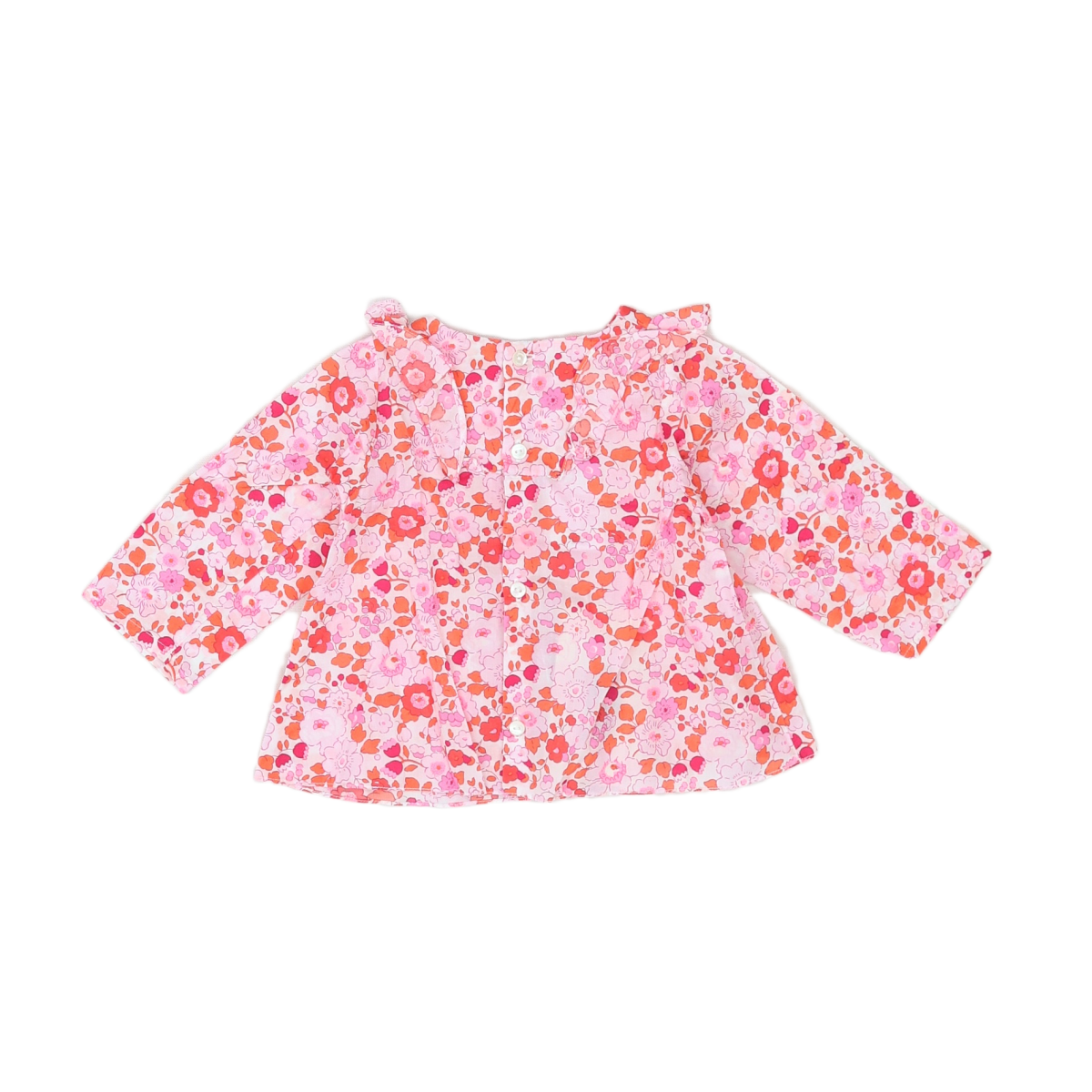JACADI - BLOUSE - ROSE - 6 MOIS