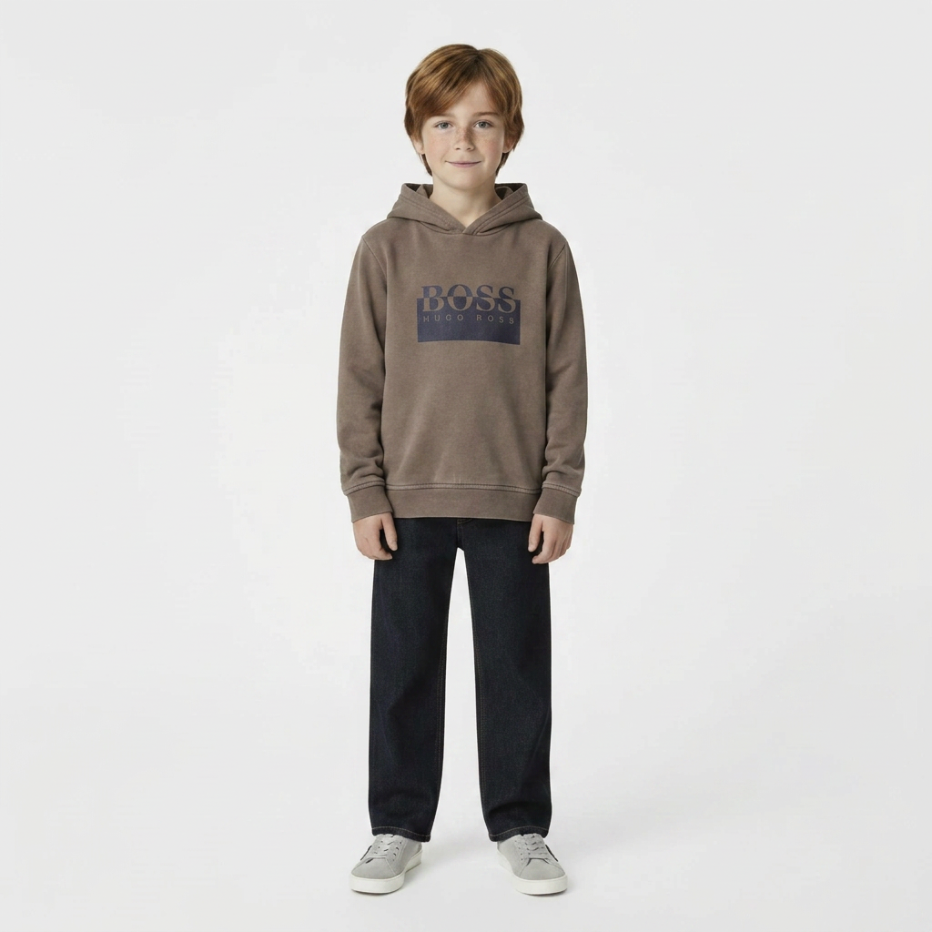 HUGO BOSS - Sweat vert avec imprimé - 8 ans