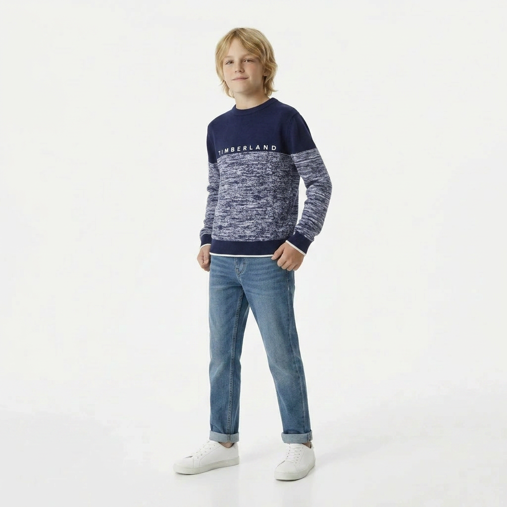 TIMBERLAND - PULL - BLEU - 12 ANS