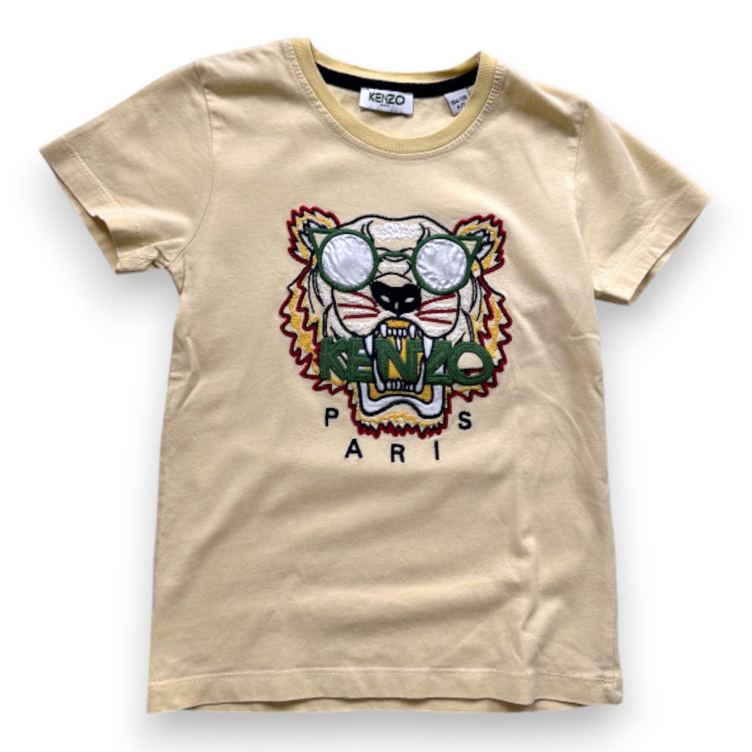 KENZO - T-SHIRT - JAUNE - 4 ANS