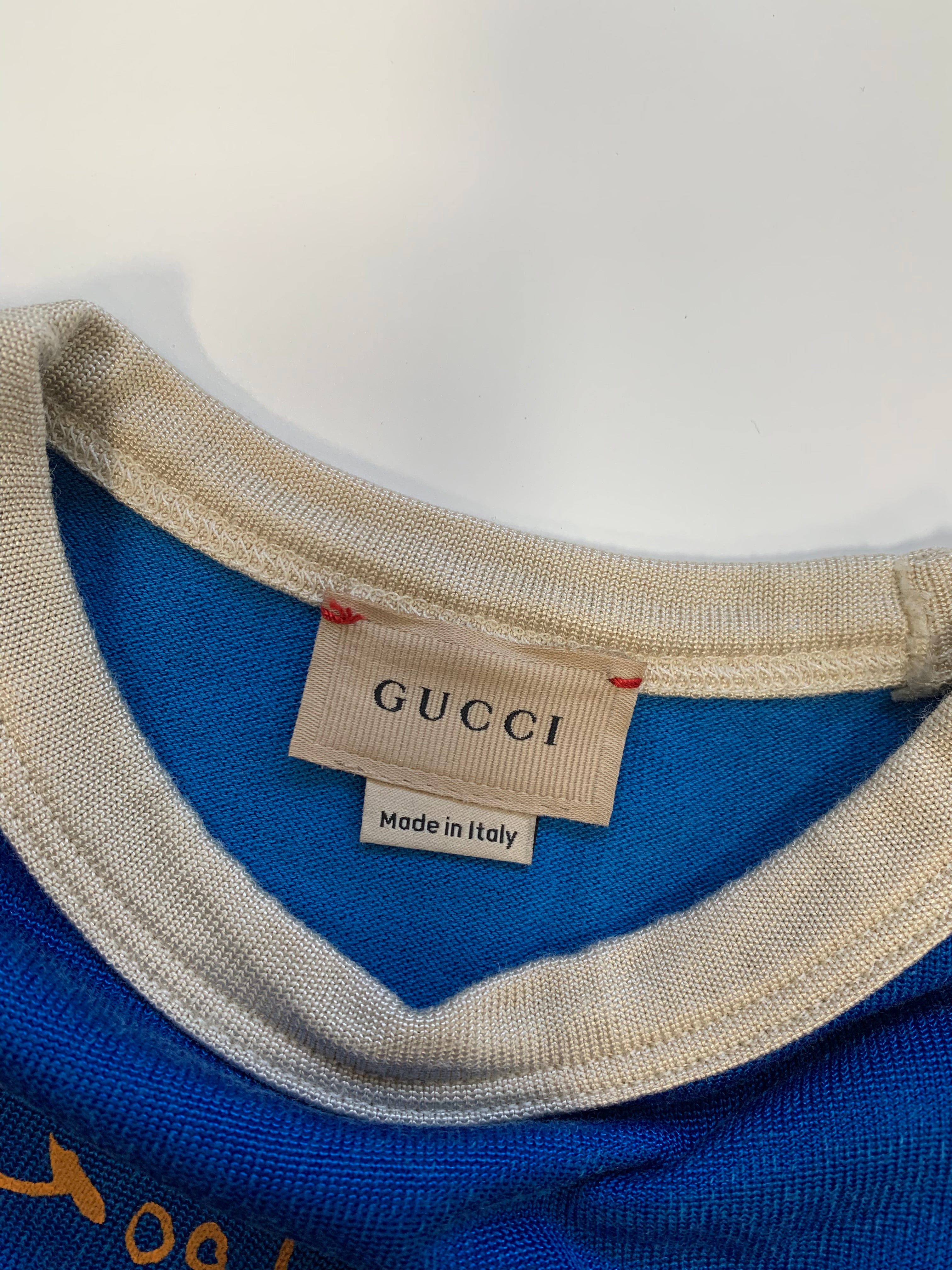 GUCCI - T-SHIRT - BLUE - 5 YEARS