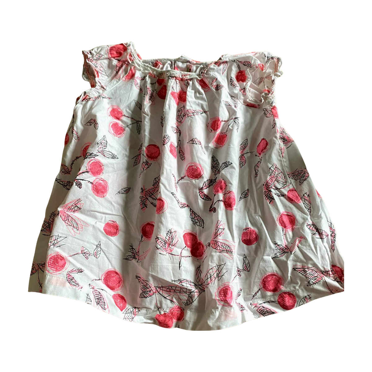 BONPOINT - ROBE - BLANC, ROSE - 12 MOIS