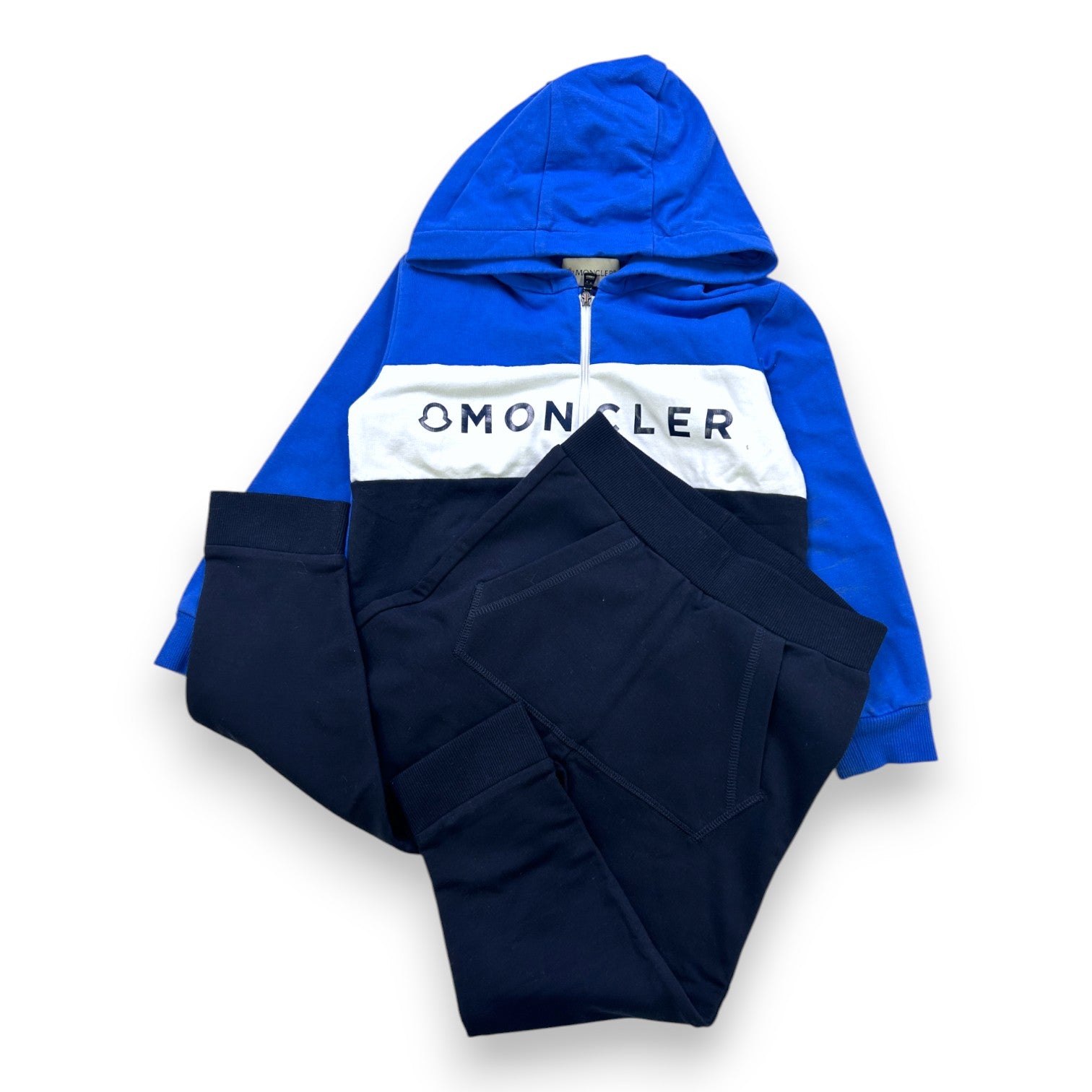 MONCLER - TRACKSUIT SET - BLUE, WHITE - 3 YEARS