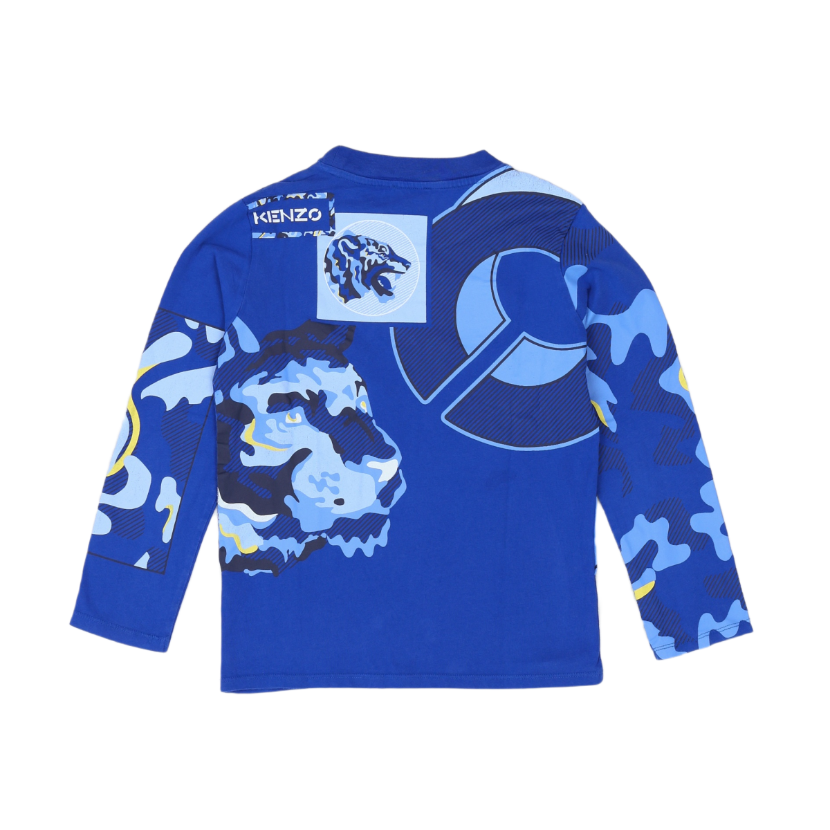 KENZO - T-SHIRT - BLEU - 10 ANS