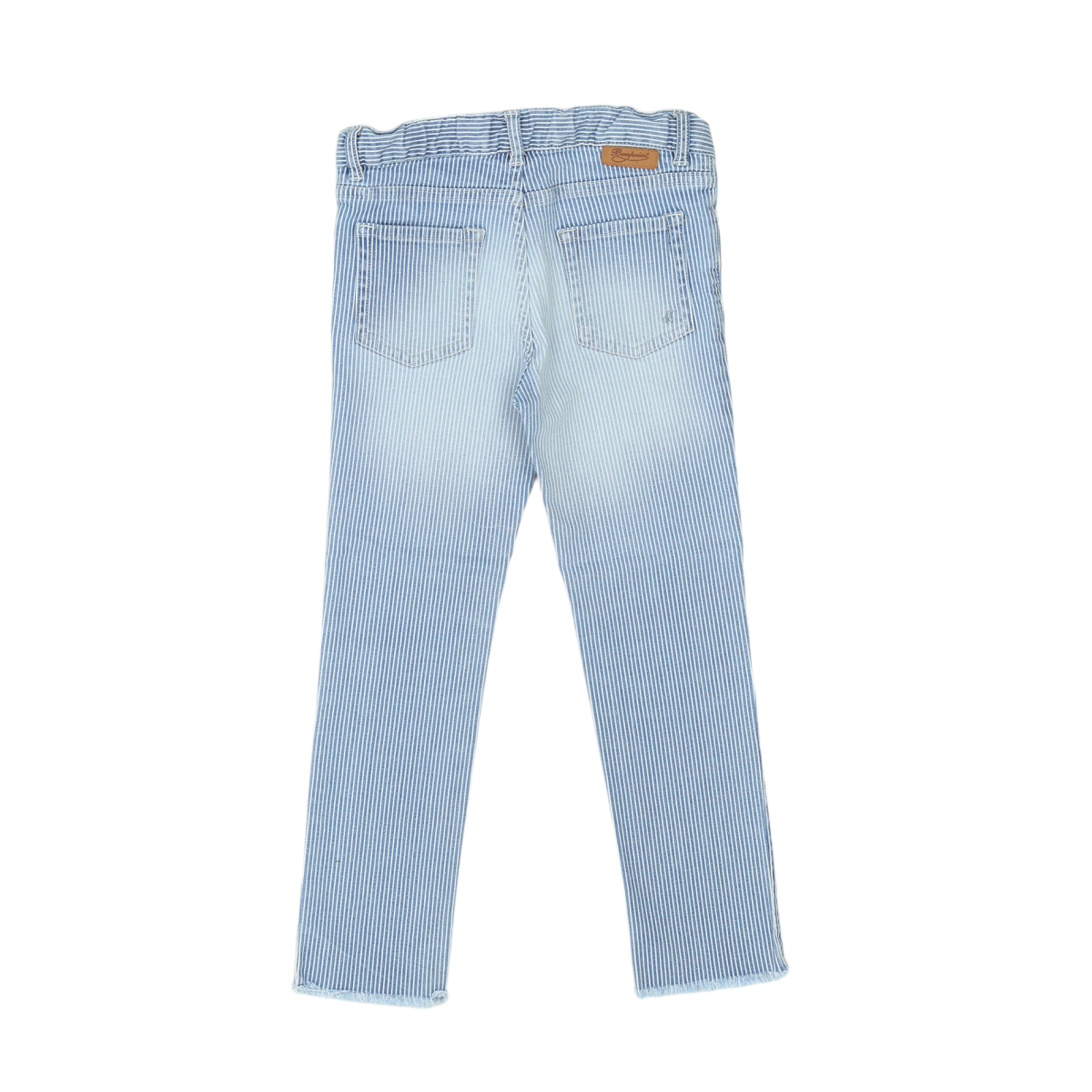 BONPOINT - PANTALON - BLEU, BLANC - 8 ANS