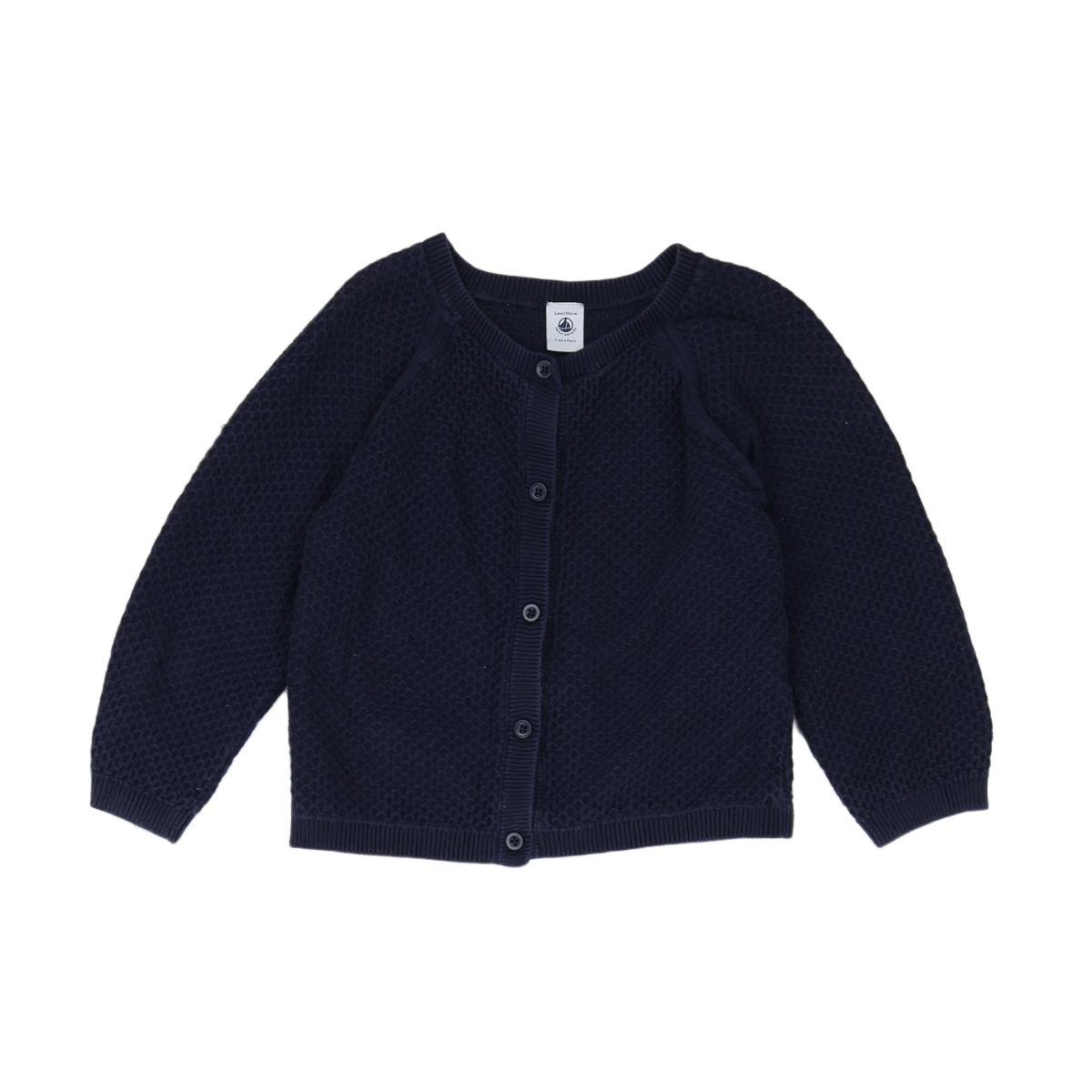 PETIT BATEAU - CARDIGAN - BLEU - 4 ANS
