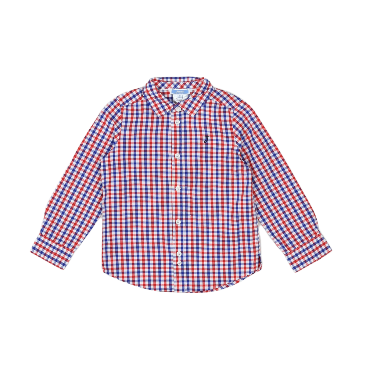 JACADI - CHEMISE - ROUGE, BLEU - 4 ANS