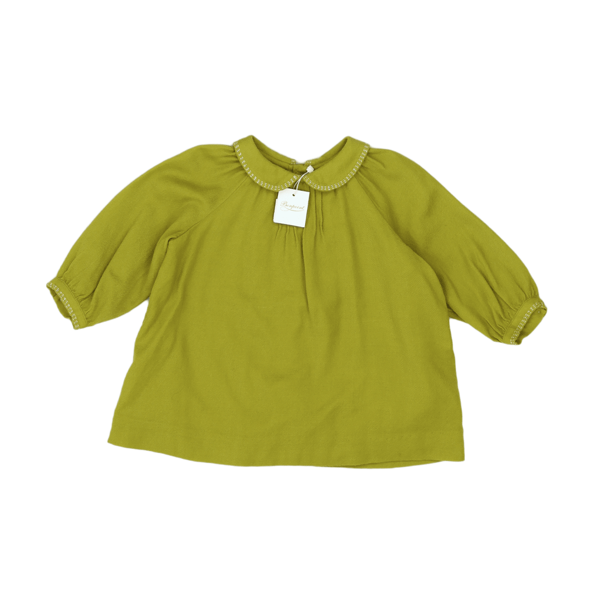 BONPOINT - DRESS - GREEN - 6 MONTHS