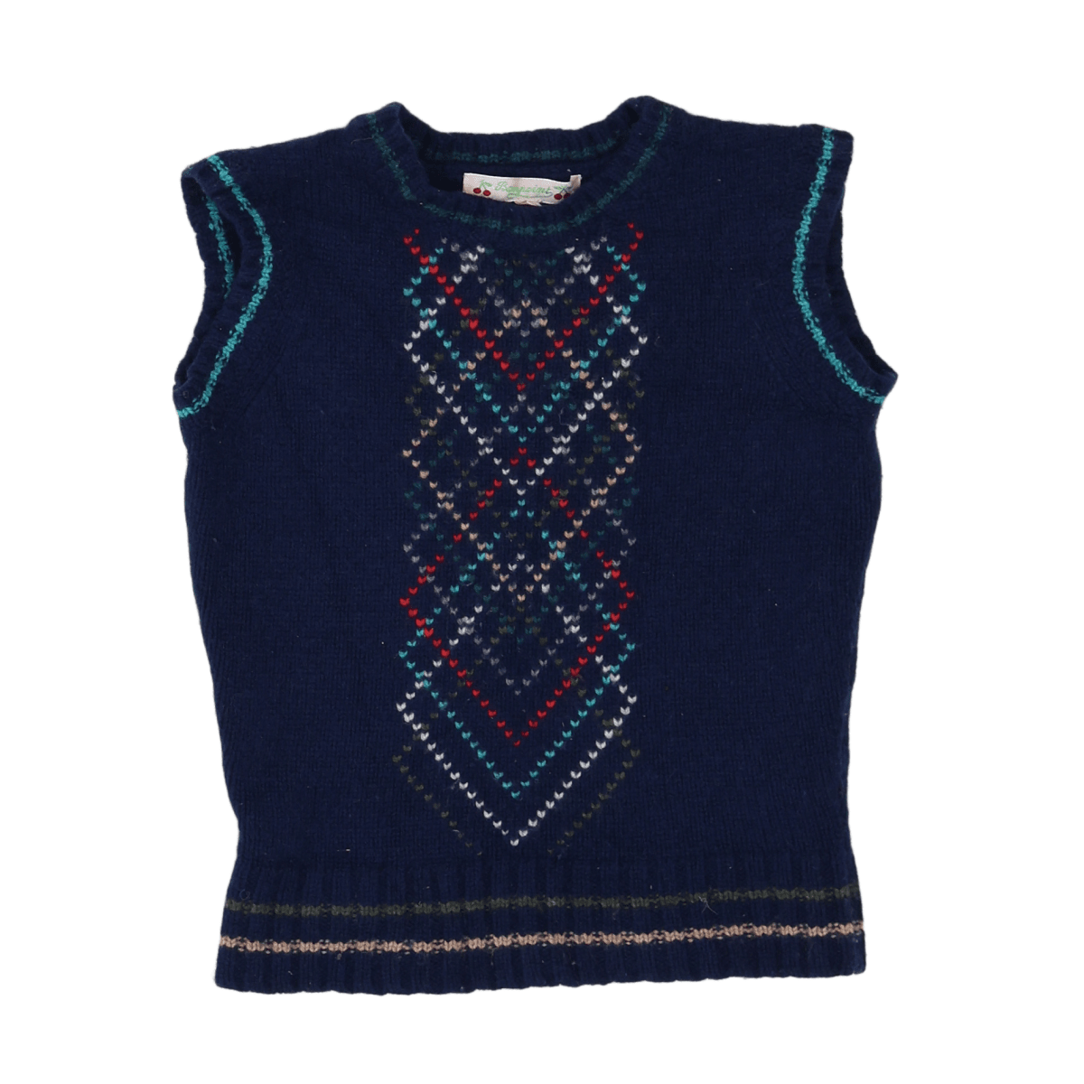 BONPOINT - PULLOVER - BLAU, MEHRFARBIG - 4 JAHRE