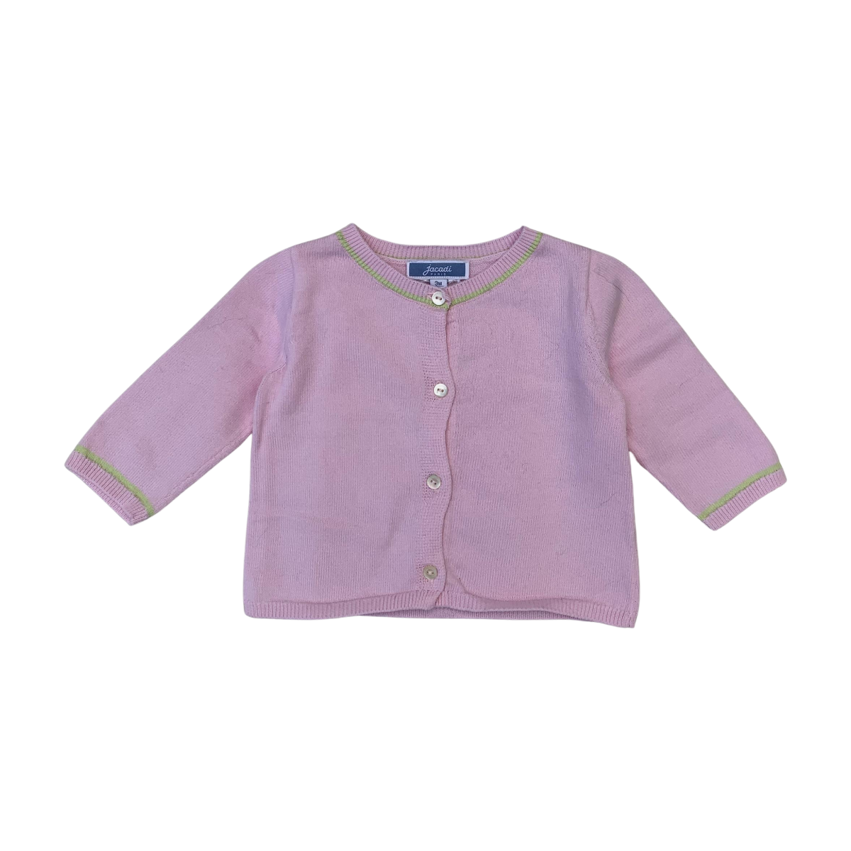 JACADI - CARDIGAN - ROSE - 3 MOIS