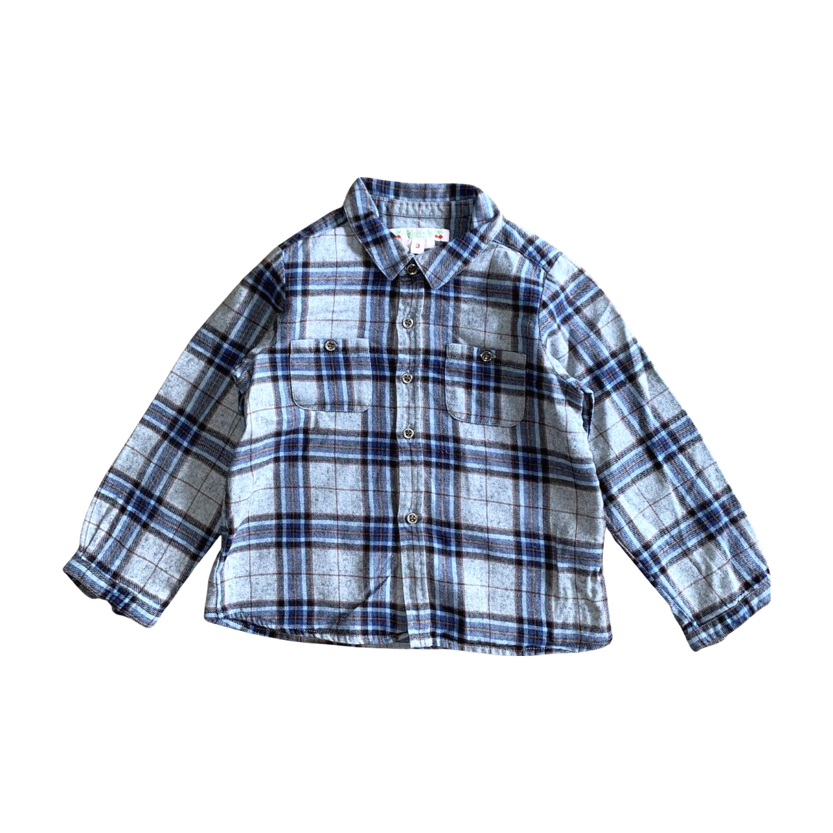 BONPOINT - CHEMISE - MARRON, GRIS - 6 MOIS