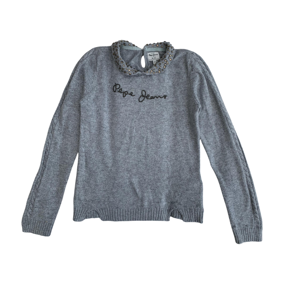 PEPE JEAN - PULL - GRIS - 12 ANS