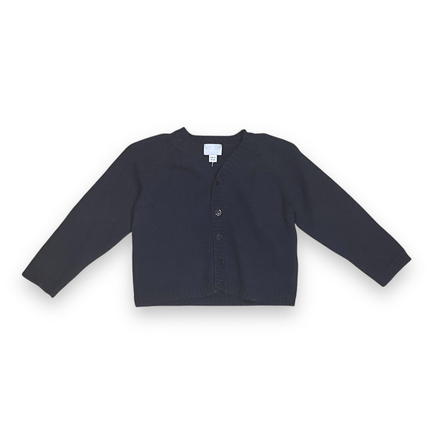 CYRILLUS - Blaue Wollstrickjacke - 18 Monate