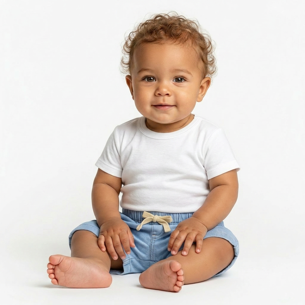 LES ENFANTINES - SHORT - BLEU - 3 MOIS