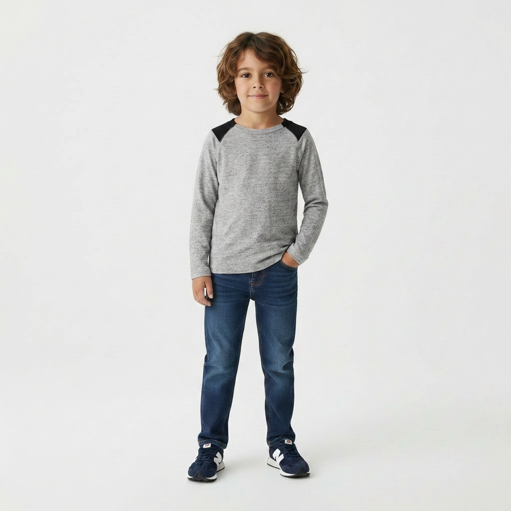 BELLEROSE - T-SHIRT - GRIS - 4 ANS