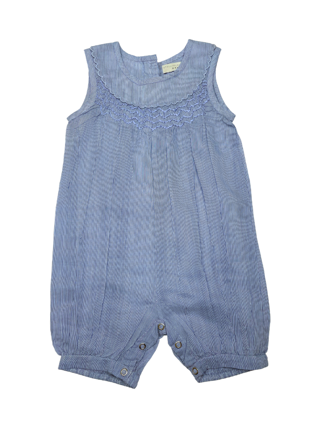 STELLA MCCARTNEY - Combinaison rayée bleue - 9 mois
