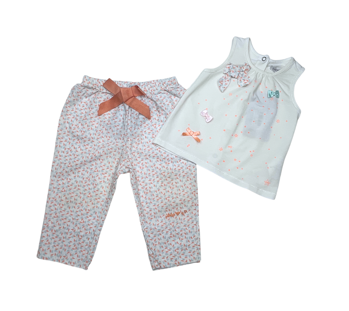 IKKS - Ensemble pantalon & top à motifs - 6 mois