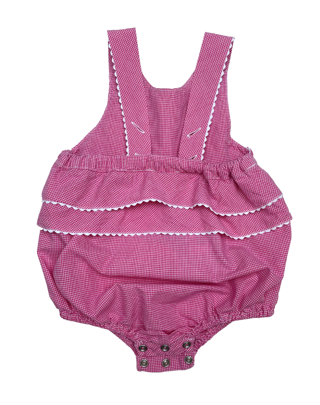 JACADI - Barboteuse vichy rouge - 6 mois