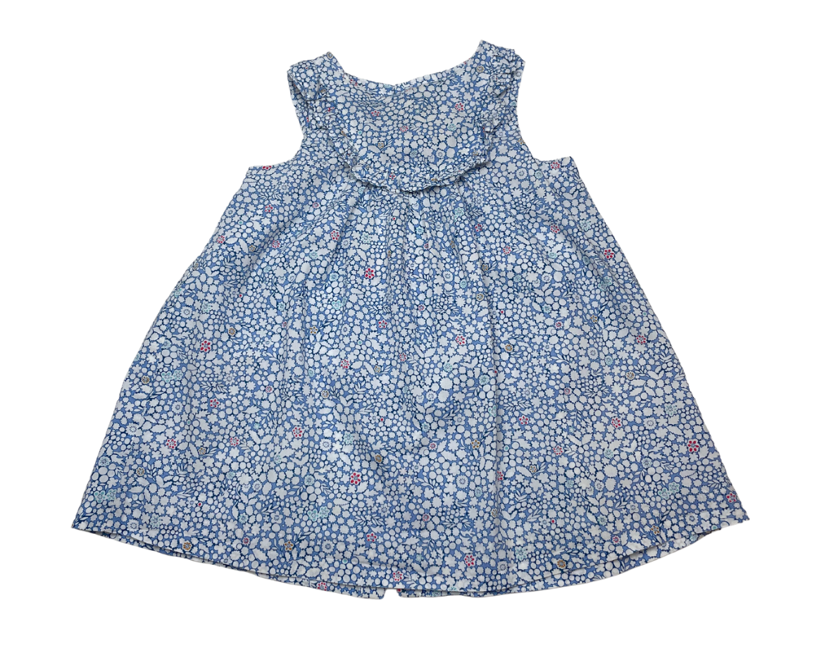 JACADI - Robe à fleurs bleu - 18 mois