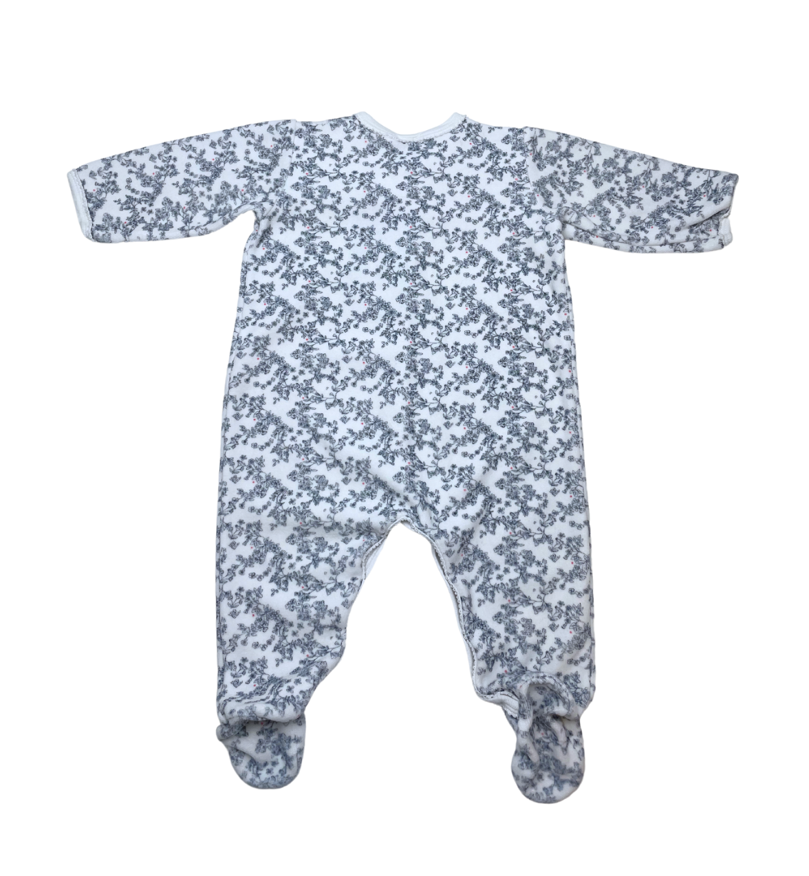 PETIT BATEAU - Pyjama blanc à motifs "toile de jouy" - 6 mois