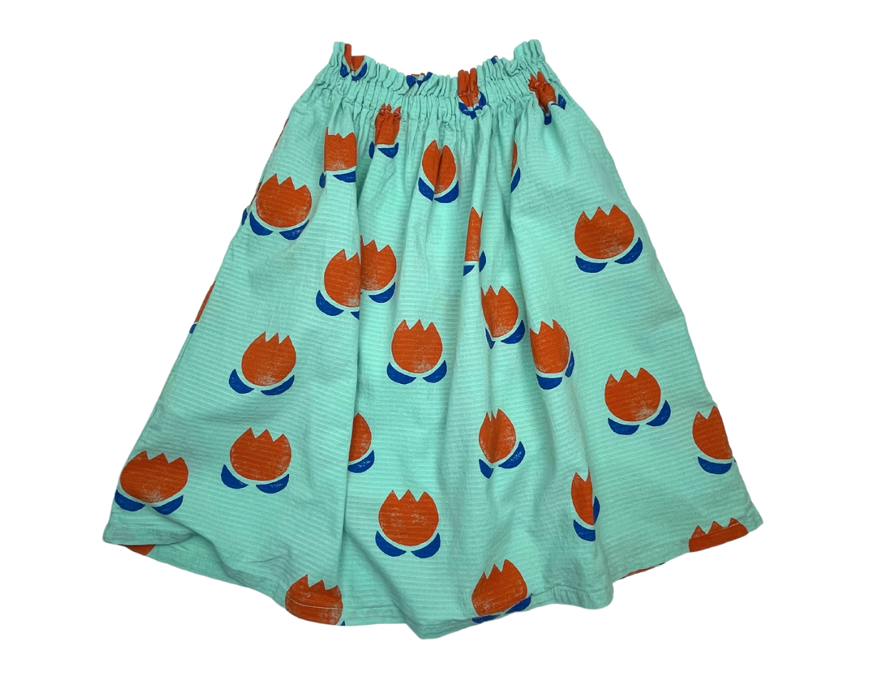 BOBO CHOSES - Jupe verte à fleurs - 6/7 ans