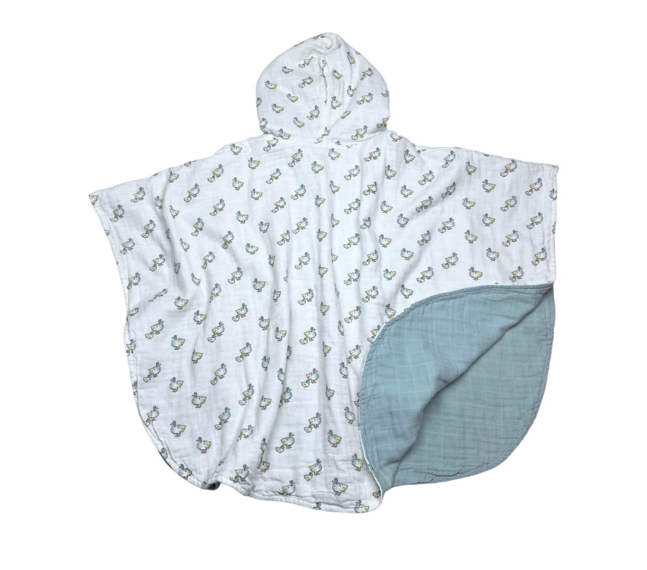 PETIT TOI - Poncho avec motifs canards - 2/4 ans