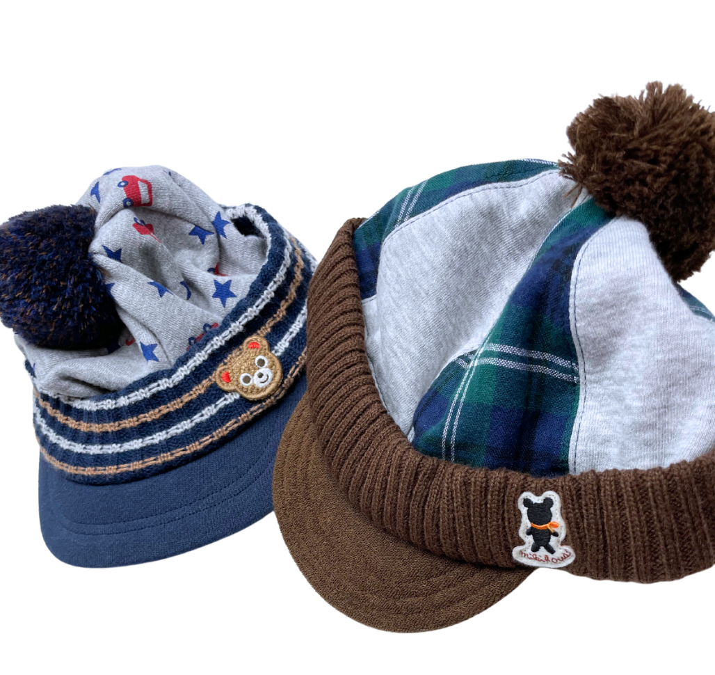 MIKI HOUSE - Lot de 2 casquettes - 12 mois