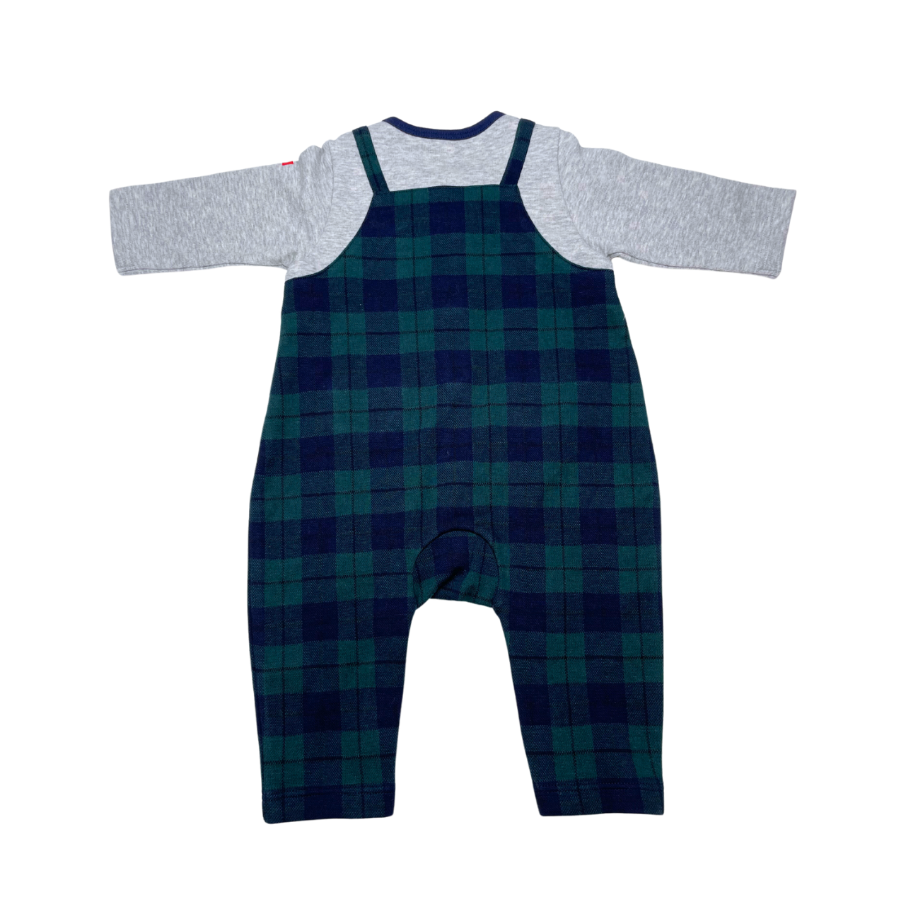 MIKIE HOUSE - Combinaison verte et grise - 6 mois