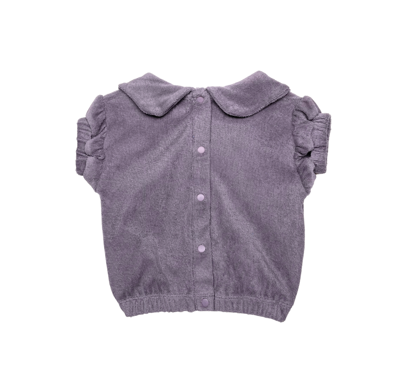 WE ARE KIDS - Purple terrycloth t-shirt - 6/12 months