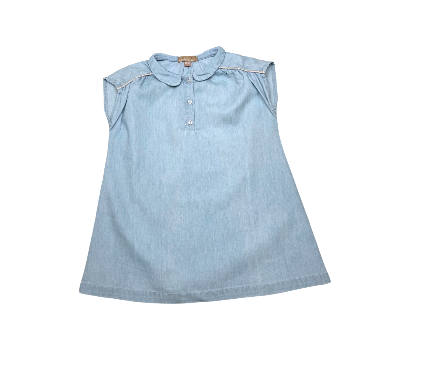 EMILE & IDA - Blouse effet jean - 12 mois