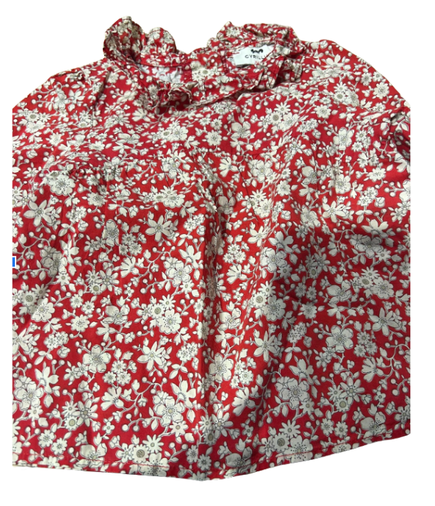 CYRILLUS - Lila geblümte Bluse - 9 Monate