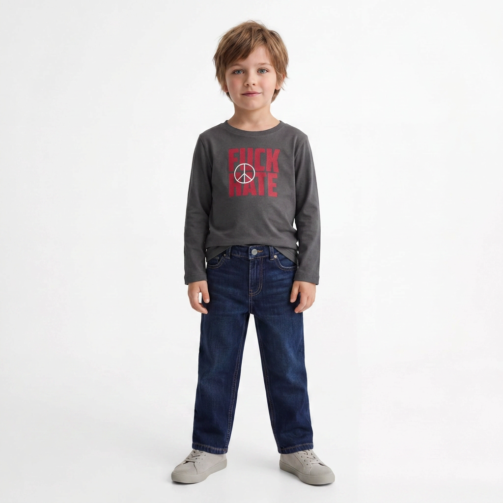 BELLEROSE - T-shirt "fuck hate" - 6 ans