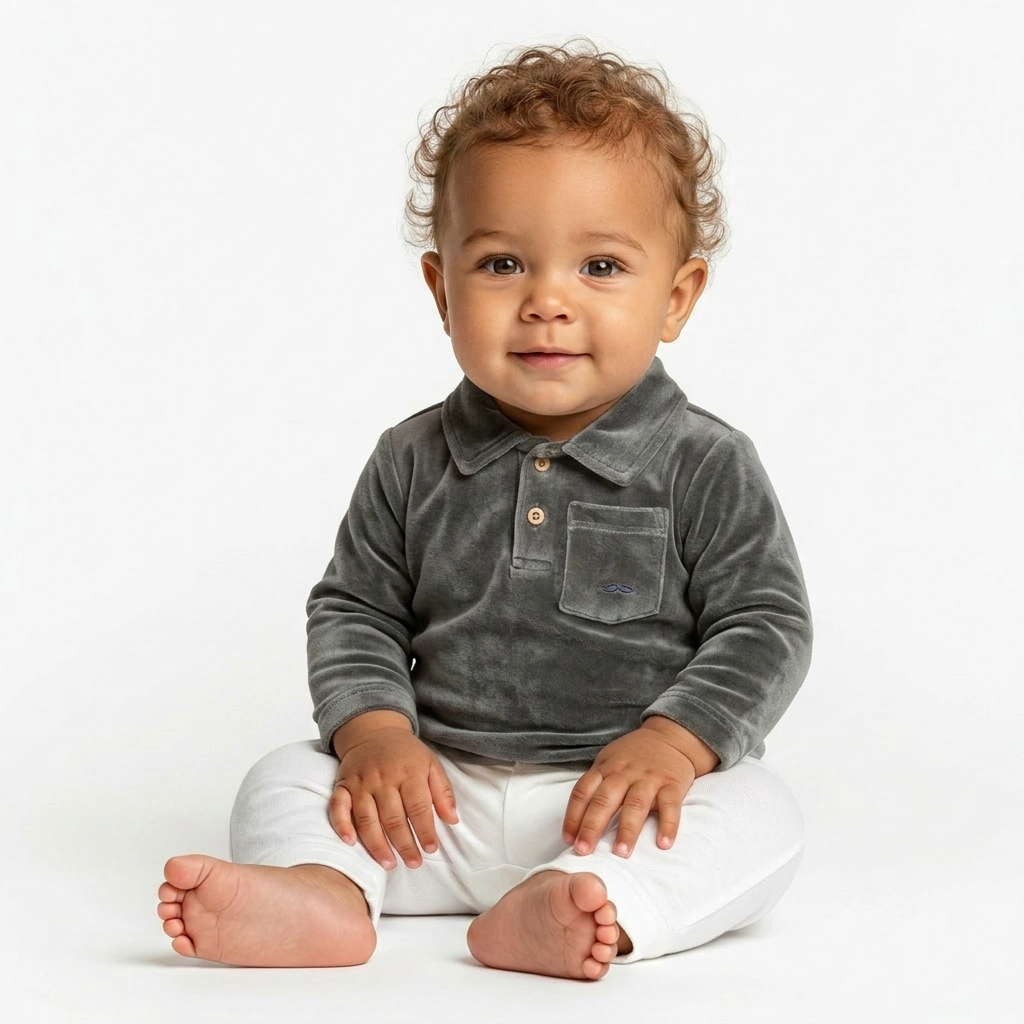 EMILE & IDA - CHEMISE - VERT - 6 MOIS