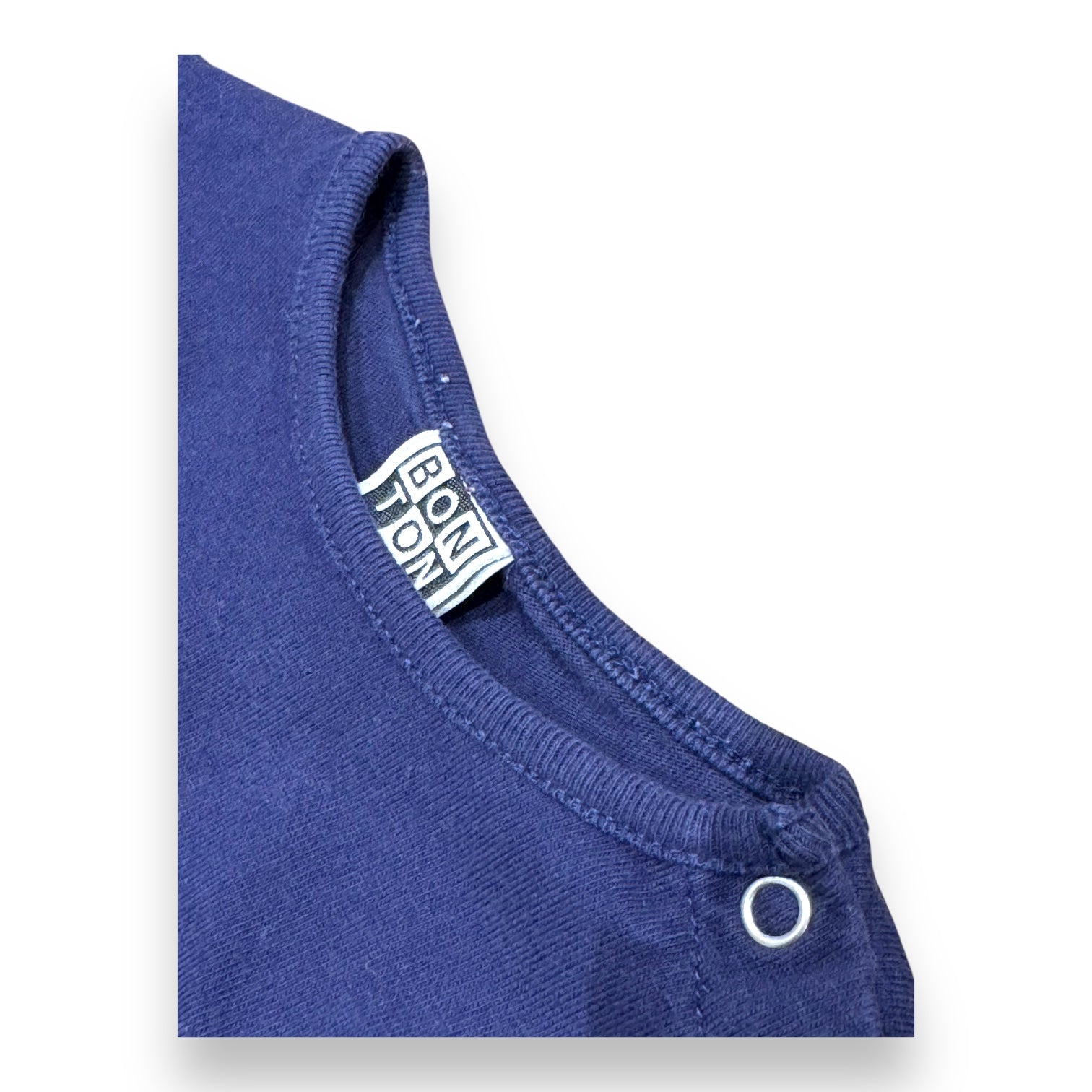 BONTON - T-shirt à manches longues bleu marine avec imprimé - 3 ans