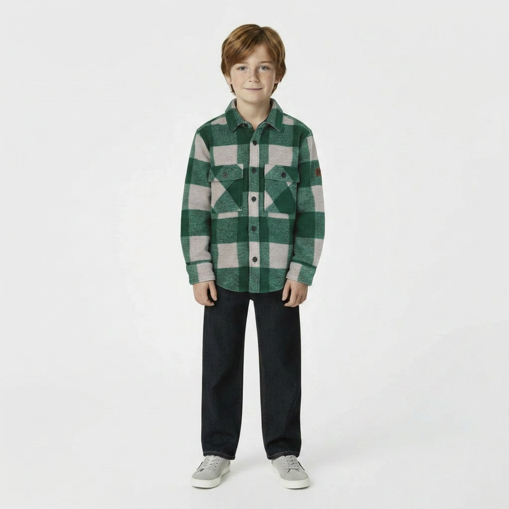 AMERICAN OUTFITTERS - CHEMISE - VERT, BEIGE - 10 ANS